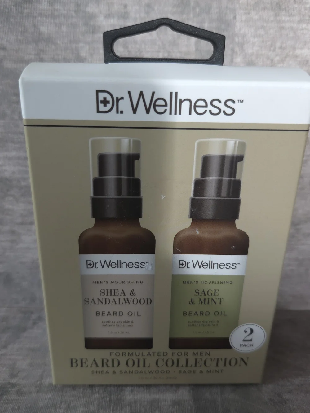 Men's Beard Oil Duo - Shea & Sandalwood + Sage & Mint (Brown)